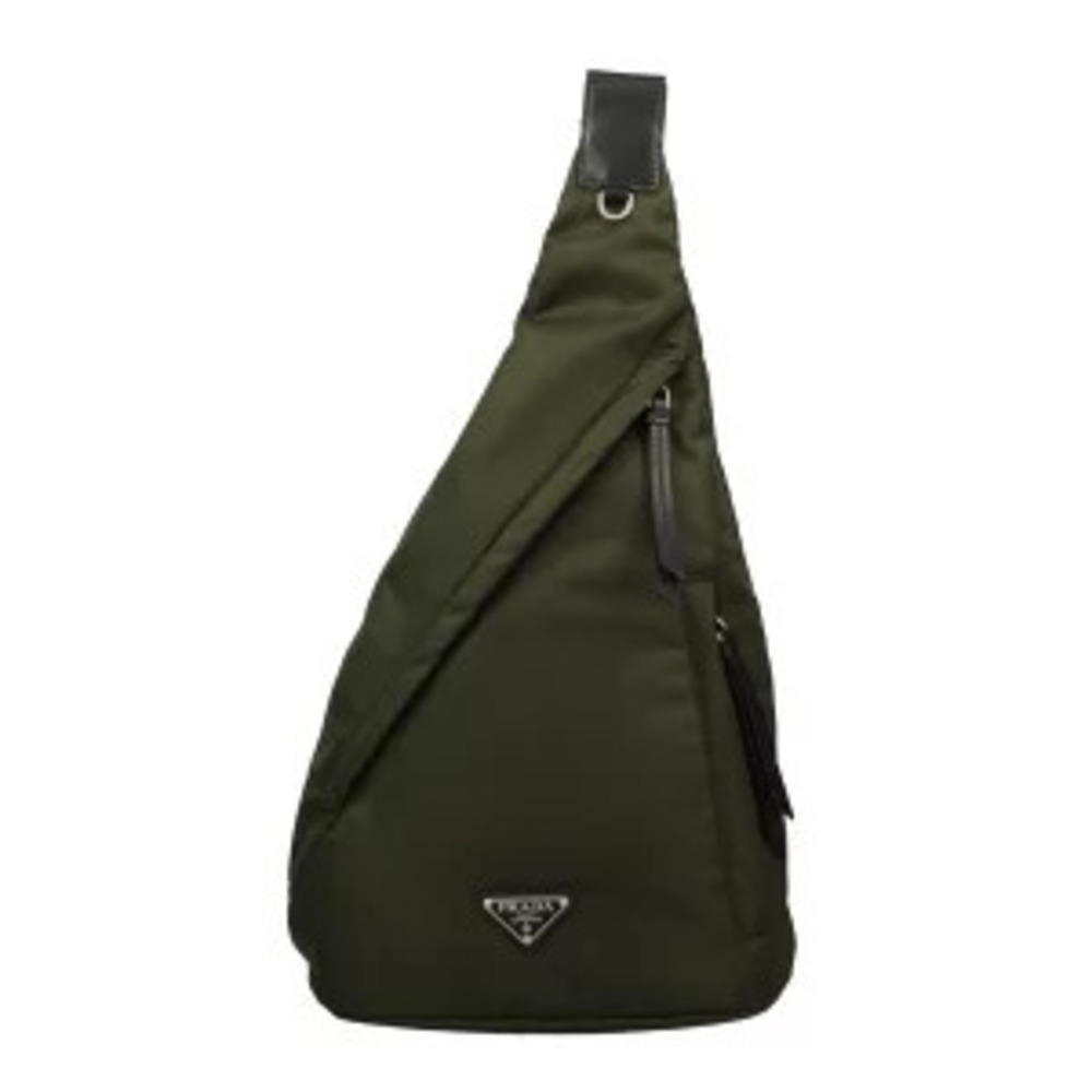 PRADA Body Belt Bum Crossbody Bag Green V TUNDRA